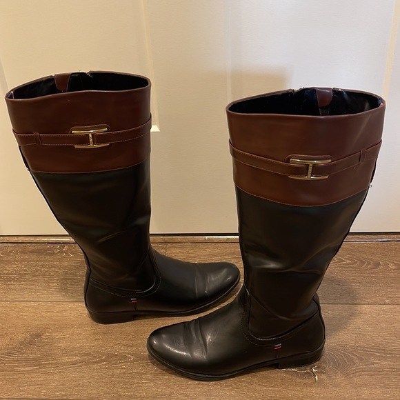 Tommy Hilfiger, size 8, black and brown - Picture 2 of 6